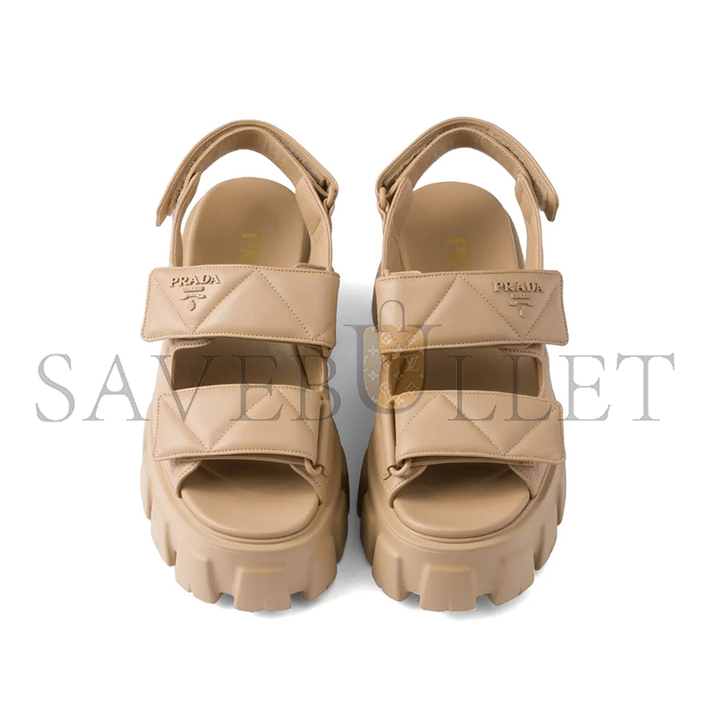 Pra*a monolith leather sandals